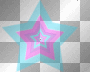 Retro Emo Star Pink,Turquoise & Purple Retro Emo Star Pink,Turquoise & Purple