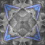 Nenaio Gif Kaleidoscope Effect Background Black and white grey blue