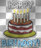 @jb- happy birthday, cake canddles, animated glitter