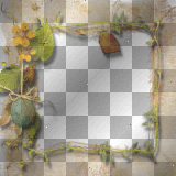 WIELKANOC EASTER TRANSPARENT FRAME GREEN