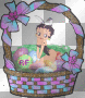 betty boop, eggs bow basket animated funny easter spring @jb-
