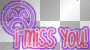 i miss you ! purple pink glitter @jb