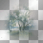 WIDOCZKI SCENE SPRING  SUMMER TREE  BLUE