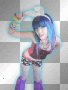 Emo Easter Bunny Girl [W/ Neon Outline]