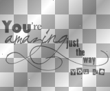 mejserr wordart text : You're amazing just the way you are