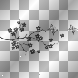 black butterfly flowers emo goth, papillon noir fleurs ²u