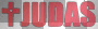 Judas logo text red --> Lady Gaga