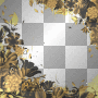 Nenaio Png Transparent Goth Gothic Floral Frame Border Corner Deco Background Flower Flowers  black grey yellow orange gold