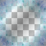 Transition Transparent Flower Frame~Blue-Dark_Blue