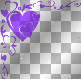 Nenaio Png Transparent Heart Frame Border Hearts deco corner background floral  violet purple pink white