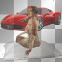 claudia680 woman with ferrari