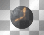 planet broken crack fire goth black yellow