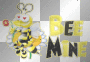BEE YELLOW GLITTER LOVE TEXT