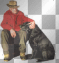 personnage homme chien -c