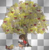 arbol de corazones