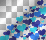 Nenaio Png Transparent Heart Hearts deco Frame Border Corner Love Pattern Background Fractal blue