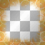 Frame fruit orange transparent