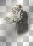 vintage june couple wedding