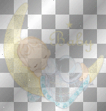 Baby on Quarter Moon
