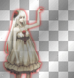 Anime Girl Vintage [Red Neon] ~ჯօჯօმოἶ