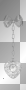 SERCE  GLITTER DECO SILVER HEART 