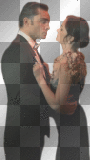 Blair Waldorf (Leighton Meester) and Chuck Bass (Ed Westwick) in Gossip Girl transparent [nermai]
