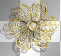 LATO SUMMER TRANSPARENT DECO FLOWER GOLD