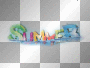 SUMMER TEXT WATER SOMMER DECO
