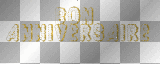 bon anniversaire ! gold glitter ²u