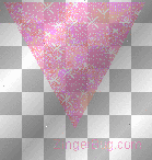 pink glitter triangle, paillettes rose, symbol ²u
