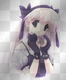 anime girl purple
