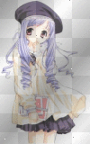 anime girl purple