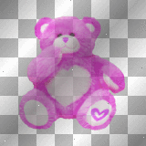 Pink Bear with fat tummy