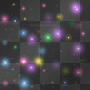 ;) rainbow bright stars on black background ²u ;) rainbow bright stars on black background ²u
