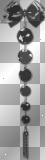 DODATKI DECO TRANSPARENT BLACK BOW