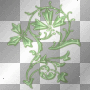 green flower - melarocks_stamps