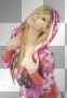 Nenaio Png Transparent Avril Lavigne AL pink blue green girl emo