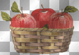 SUMMER AUTUMN FRUIT RED APPLE BASKET