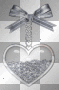 Scrap emo heart deco anime bow transparent