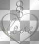 heart deco transparent love silver scrap [1ֆ]