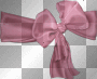 bow pink deco transparent vintage scrap [1ֆ]