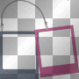 frame transparent deco pink blue scrap [1ֆ]