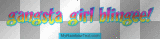 gangsta girl blingee! - rainbow text ²u