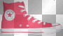 Kerstie: Red Basketball Trainer Shoe