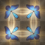 kaleidoscope animated brown blue background