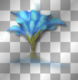 Blue fantasy flower Blue fantasy flower