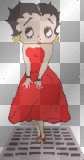 ☮betty boop blow up red dress ²u