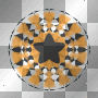 Black and orange transparent bg background circle by uky96