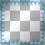 Deco Scalops Transparent Frame~Blue