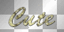 ✿cute - gold text ²u